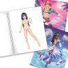TOPModel Livre de Coloriage Fantasy : Créez des Tenues Magiques avec 78 Pages, Pochoir et Planche de Stickers