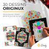 Mandala Adulte Anti Stress par Finoly : Cahier de Coloriage A4 avec Reliure Spirale, Papier Premium, Idéal pour la Détente