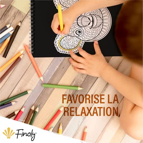 Livre de Coloriage Mandala Animaux pour Enfants : Stress Réduit, Motricité Améliorée, Papier Premium A4