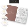 LEAF & GOLD® Livre de Coloriage Adulte : Mandalas de Pleine Conscience, Plus de 30 Motifs avec Perforation