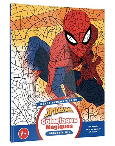 SPIDER-MAN : Coloriages Magiques Trompe-l'oeil - Héros contre Vilains (7+)