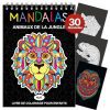 Livre de Coloriage Mandala Animaux pour Enfants : Stress Réduit, Motricité Améliorée, Papier Premium A4