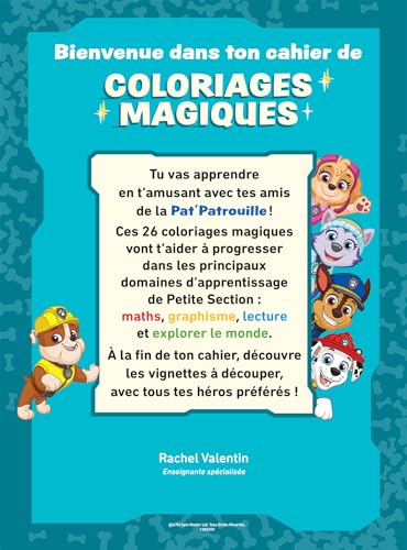 Mon coloriage magique Pat'Patrouille : Apprendre en s'amusant dès 3 ans