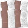 LEAF & GOLD® Livre de Coloriage Adulte : Mandalas de Pleine Conscience, Plus de 30 Motifs avec Perforation