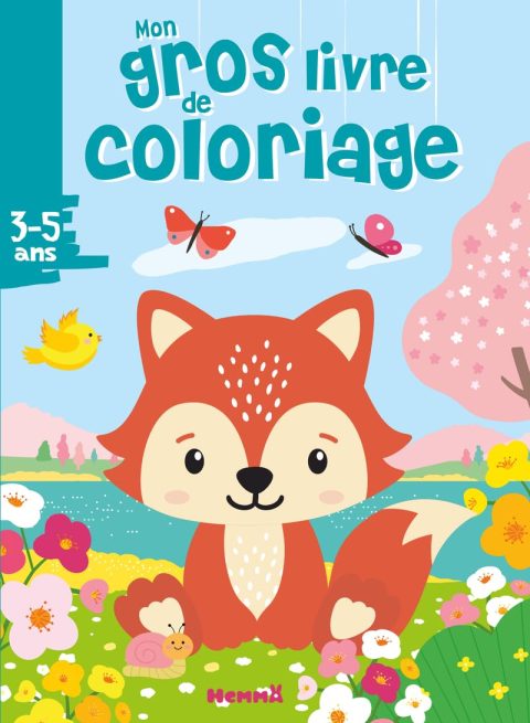 Mon Gros Livre de Coloriage : Renard Printemps - 192 Pages d'Amusement Créatif dès 3 Ans