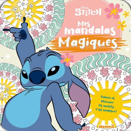 Disney Stitch - Mes Mandalas Magiques : Livre de coloriage interactif pour enfants dès 5 ans