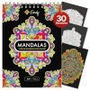 Mandala Adulte Anti Stress par Finoly : Cahier de Coloriage A4 avec Reliure Spirale, Papier Premium, Idéal pour la Détente