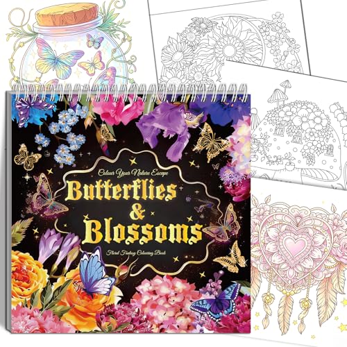 Livre de Coloriage Anti-Stress Elfew Fleurs : 35 Motifs Relaxants pour Adultes, Art-Thérapie et Loisirs Créatifs