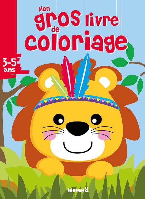 Mon Gros Livre de Coloriage Lion : 192 Pages d'Amusement Créatif dès 3 Ans