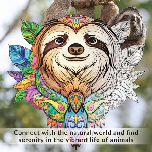 Livre de Coloriage pour Adultes : 32 Mandalas Animaux Relaxants pour Réduire le Stress et Stimuler la Créativité