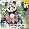 Livre de Coloriage pour Adultes : 32 Mandalas Animaux Relaxants pour Réduire le Stress et Stimuler la Créativité