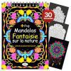Finoly Mandalas Nature Fantasy Adulte - Cahier Anti Stress A4 Reliure Spirale