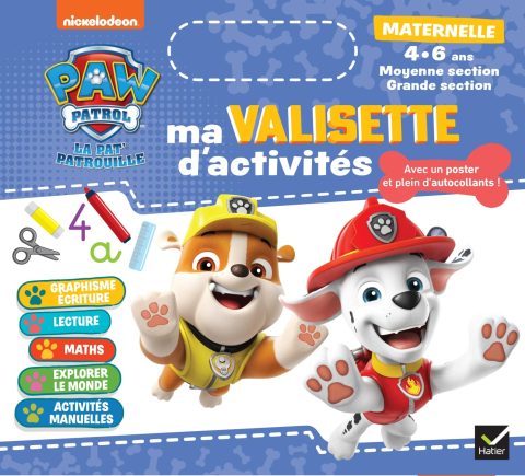 Valisette d'Activités Pat'Patrouille : Maternelle MS/GS - Apprentissage Ludique 4-5 ans