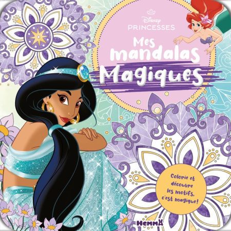 Disney Princesses : Mes Mandalas Magiques - Livre de Coloriage Surprise pour Enfants dès 5 ans