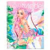 TOPModel Livre de Coloriage Fantasy : Créez des Tenues Magiques avec 78 Pages, Pochoir et Planche de Stickers