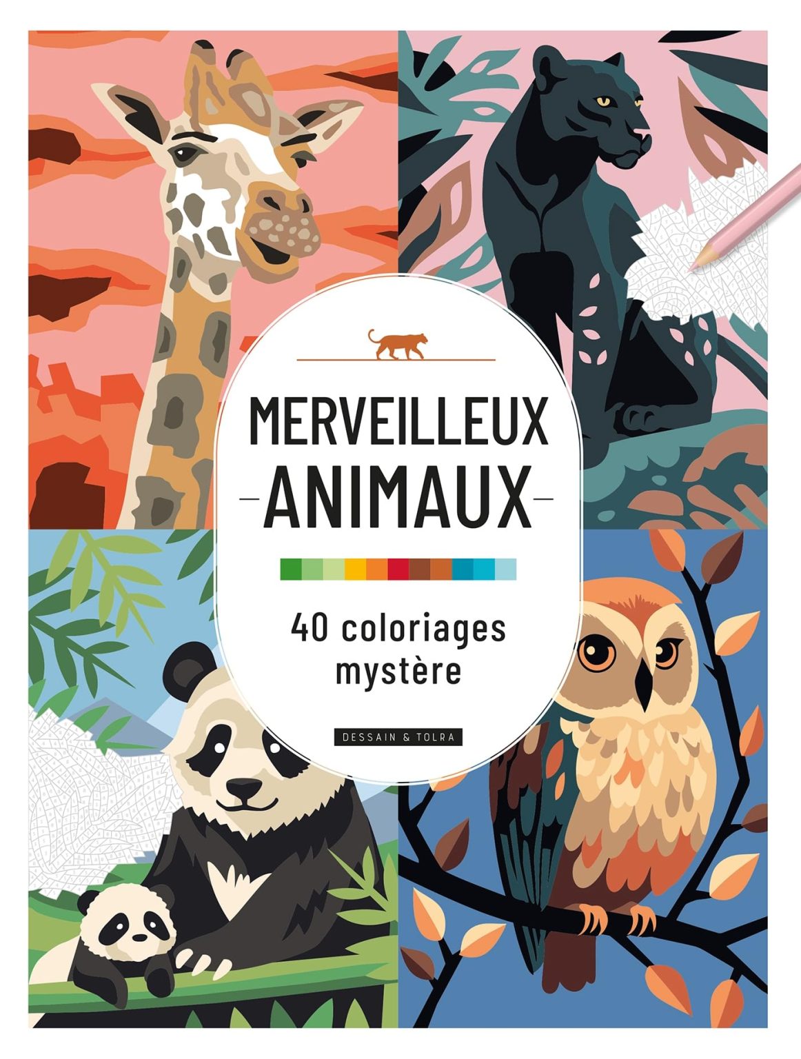 Merveilleux Animaux : 40 Coloriages Mystère pour Découvertes Ludiques