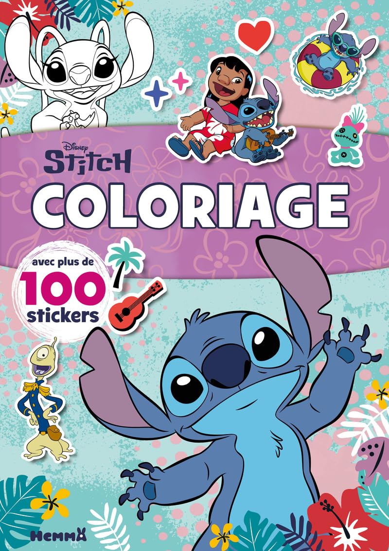Disney Stitch Coloriage : Plus de 100 Stickers pour des Heures d'Aventure Créative Dès 4 Ans