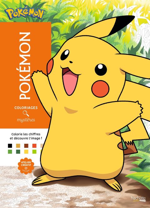 Coloriages Mystères Pokémon : 50 Illustrations à Révéler par Numéros