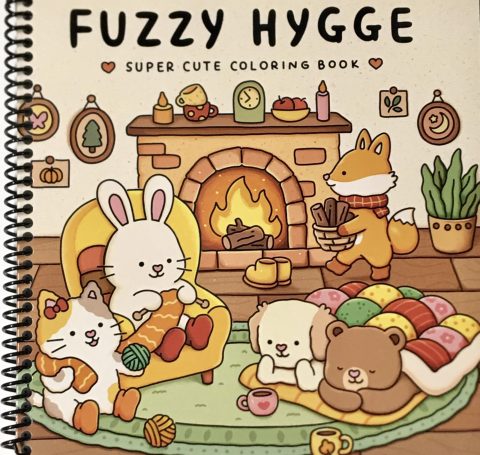 Fuzzy Hygge: Livre de coloriage anti-stress avec animaux adorables pour adultes et adolescents