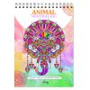 Finoly Mandalas Animaux Anti-Stress A4 - Cahier de Coloriage Adulte avec Reliure Spirale
