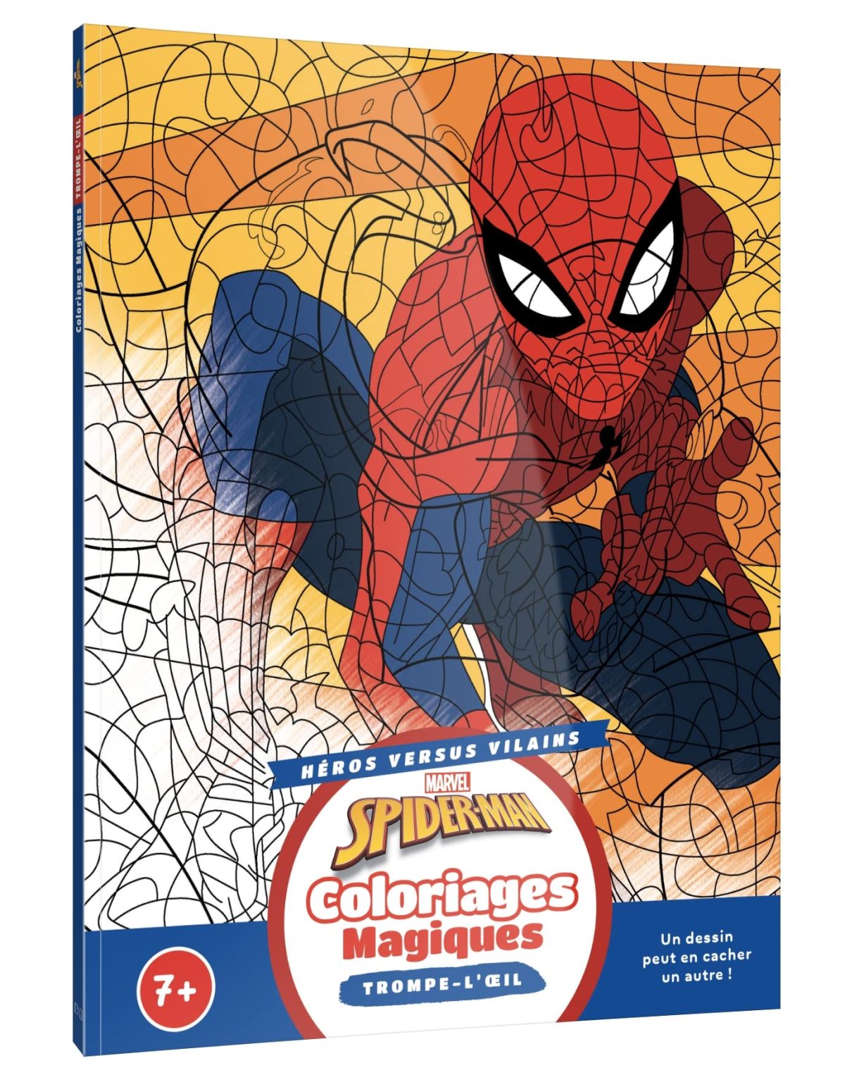 SPIDER-MAN : Coloriages Magiques Trompe-l'oeil - Héros contre Vilains (7+)