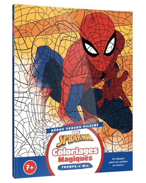 SPIDER-MAN : Coloriages Magiques Trompe-l'oeil - Héros contre Vilains (7+)