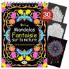 Finoly Mandalas Nature Fantasy Adulte - Cahier Anti Stress A4 Reliure Spirale