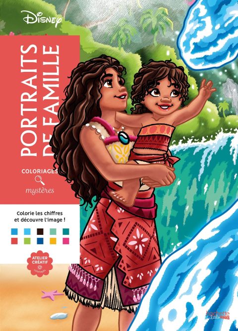 Coloriages Mystères Disney - Portraits de Famille : Redécouvrez la magie Disney en coloriant des moments familiaux iconiques.