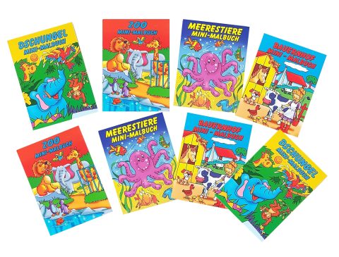 Libetui Lot de 8 Mini Livres de Coloriage pour Enfants - Thèmes Variés : Jungle, Ferme, Monde Marin, Zoo