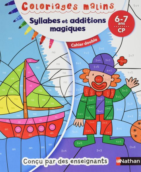 Coloriages Magiques Primaire : Apprendre les Syllabes et Tables d'Addition au CP (6-7 ans)