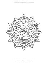 Maxi Mandala – Livre de coloriage adulte, 300 pages | Animaux, skull, art déco, tribal | Grand format 21,6 × 27,9 cm