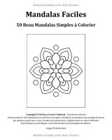 Mandalas Faciles – 50 mandalas simples à colorier | Livre de coloriage pour adultes et enfants