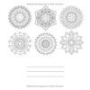 Mandalas Faciles – Tribal | Livre de coloriage anti-stress pour enfants, débutants et adultes | 48 illustrations | Format carré 21,6 cm | 100 pages