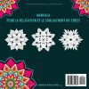 Mandalas – Livre de coloriage pour adultes débutants | 30 mandalas antistress | Format carré 21,6 cm | Pages unilatérales, couverture brillante