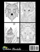 Loups – Livre de coloriage pour adultes : plus de 50 illustrations de loups et mandalas anti‑stress, grand format 21,59 x 27,94 cm