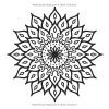 50 Mandalas – Cahier de coloriage adulte anti-stress, mandalas fleurs, format carré 8,5 x 8,5 pouces, impression recto