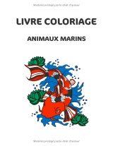 Livre de coloriage Mandala Animaux marins – 50 dessins anti-stress pour adultes, détente et créativité (21,6 x 27,9 cm)