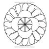 50 Mandalas – Livre de Coloriage Anti-Stress pour Adultes, 100 Pages, Format Carré 21,59 cm, Pages Unilatérales