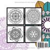 50 Mandalas – Livre de Coloriage Anti-Stress pour Adultes, 100 Pages, Format Carré 21,59 cm, Pages Unilatérales