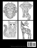 50 Mandalas Animaux – Livre de coloriage pour adultes | Relaxation et anti-stress, motifs animaliers variés (lions, éléphants, hiboux, chevaux, chiens, chats…) – 100 pages