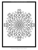 Coloriage Mandala pour Filles 6 ans – Grand Cahier 40 Mandalas, Anti-stress, Format 21,59 x 27,94 cm