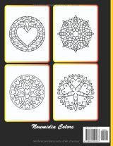 Coloriage Mandala pour Filles 6 ans – Grand Cahier 40 Mandalas, Anti-stress, Format 21,59 x 27,94 cm