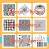 Coloriages hypnotiques – Dessins géométriques 3D et illusions d’optique, 23 designs Vol. 1 | Cahier de coloriage zen pour adultes et ados