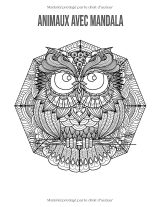 Animaux Mandala – Livre de coloriage anti-stress pour adultes | Motifs d’animaux à colorier, grand format 21,59 x 27,94 cm