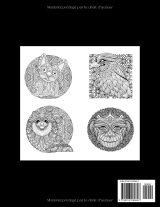 Animaux Mandala – Livre de coloriage anti-stress pour adultes | Motifs d’animaux à colorier, grand format 21,59 x 27,94 cm