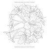 Fleurs #2 – Livre de coloriage seniors : grands dessins faciles pour adultes et débutants | Cahier anti-stress, 30 motifs floraux, format carré 21,6 cm