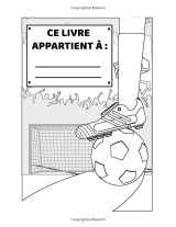 Football – Livre de coloriage enfants dès 5 ans : 31 dessins de foot, grand format 21,59 × 27,94 cm, couverture brillante