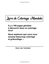 Livre de Coloriage Mandala – 100 mandalas relaxants pour soulager le stress, méditation et pleine conscience (pages recto)