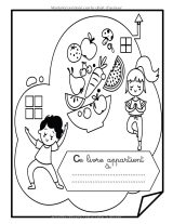 Livre de coloriage fruits et légumes 2-5 ans – 55 dessins – Grand format 21,59 x 27,94 cm – 114 pages