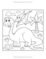 Dinosaures – Livre de coloriage enfants 4 à 8 ans, 50 coloriages, grand format 21,6 x 27,9 cm